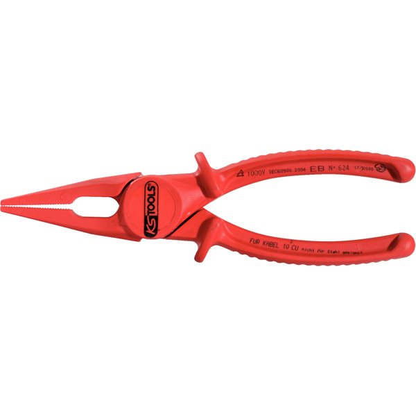 KS-Tools 117.1641 Isolierte Kunststoff-Flachzange, 