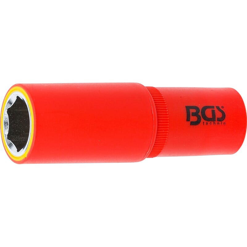 BGS 72068 VDE-Steckschlüssel-Einsatz Sechskant, An trieb Innenvierkant 12,5 mm (1/2"), SW 18 mm