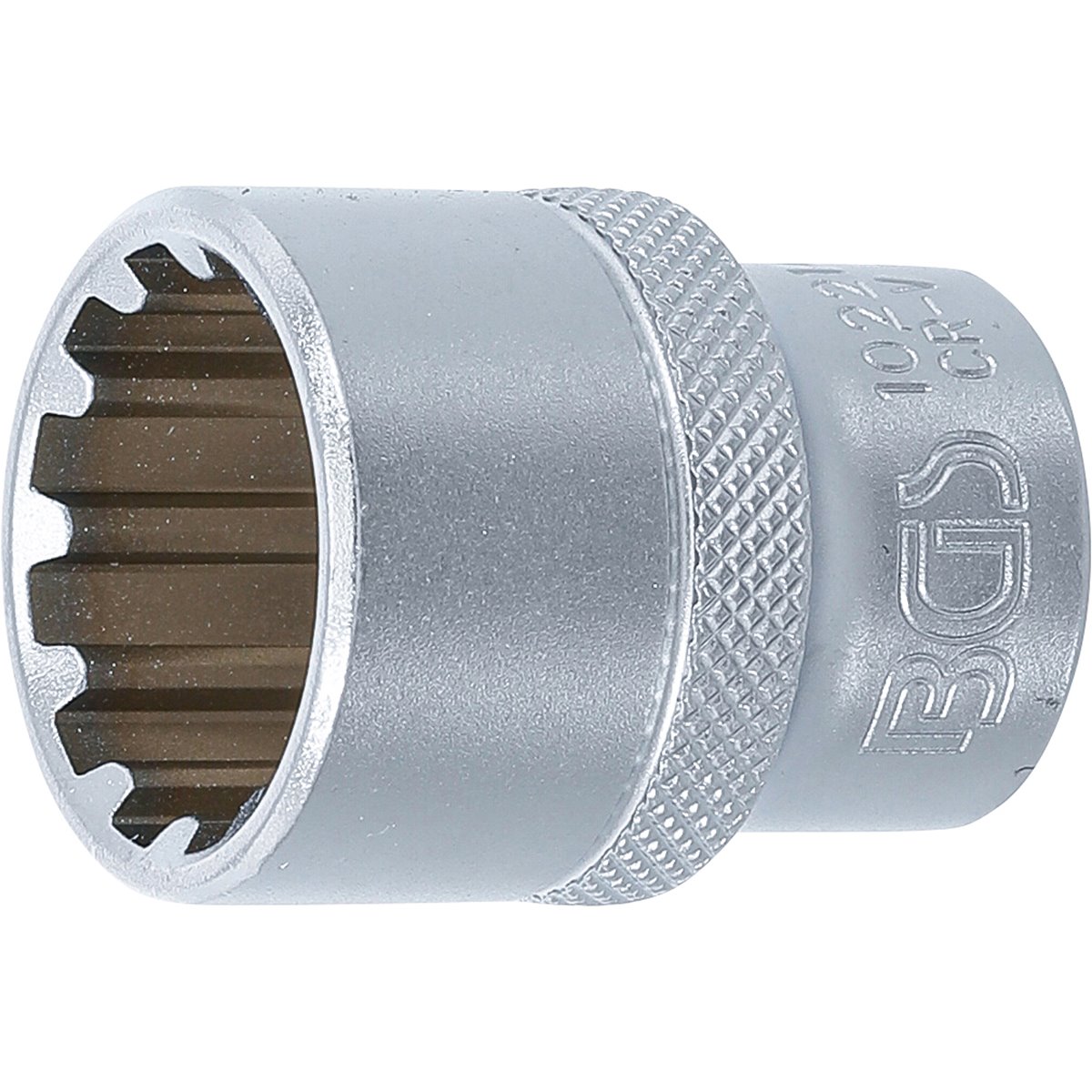 BGS 10221 Steckschlüssel-Einsatz Gear Lock, Antrie b Innenvierkant 12,5 mm (1/2"), SW 21 mm