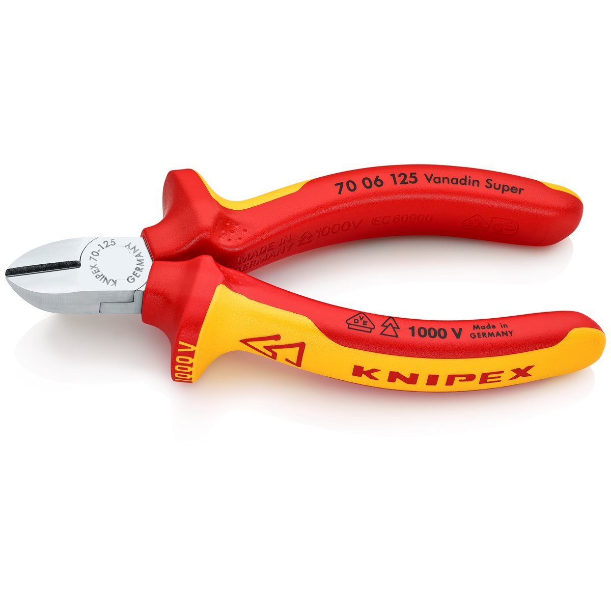 Knipex 70 06 125 DIAGONAL CUTTING NIPPERS 