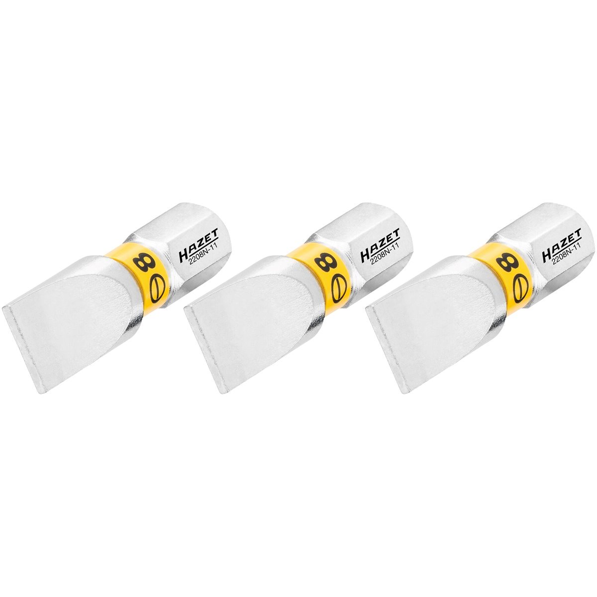 Hazet 2208N-11/3 Bit set slot profile 1,2 x 8 mm 