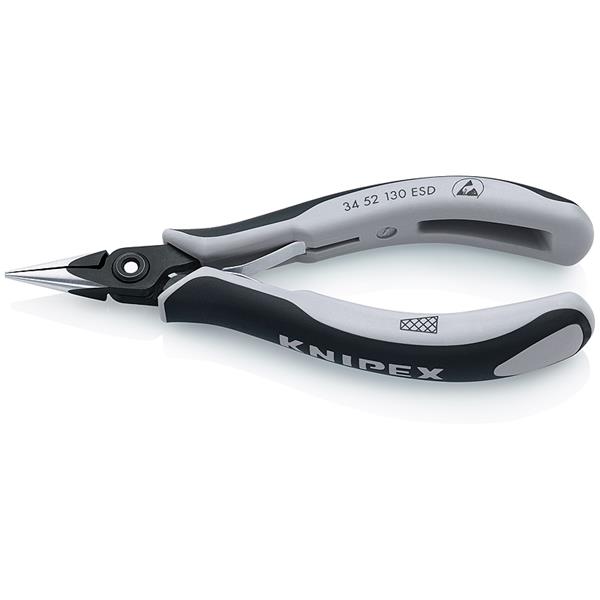 Knipex 34 52 130 ESD Praez.-Elektronikzange,flachr und