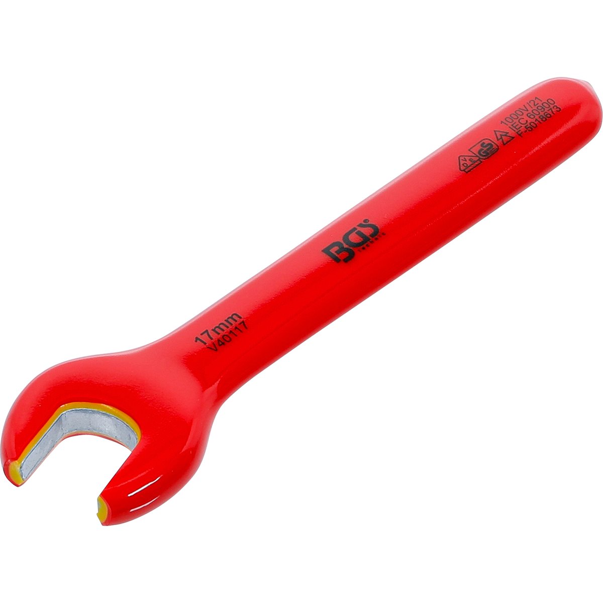 BGS 71067 VDE-Einmaulschlüssel, SW 17 mm 