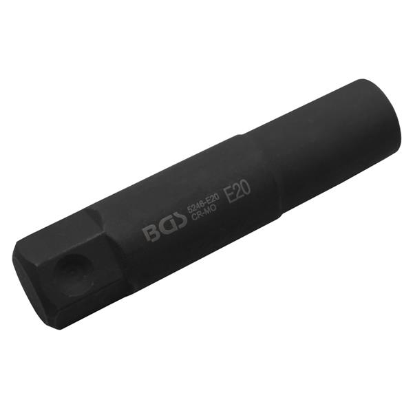 BGS 5246-E20 Steckschlüssel-Einsatz E-Profil, extr a lang, Antrieb Außensechskant 22 mm, SW E20