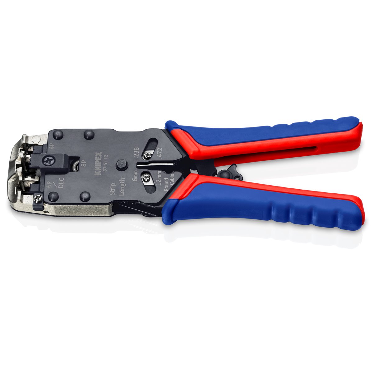 Knipex 97 51 12 Crimpzange für Westernstecker 