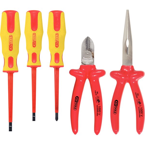 KS-Tools 117.1770 Zangen-Schraubendreher-Satz,5-tl 