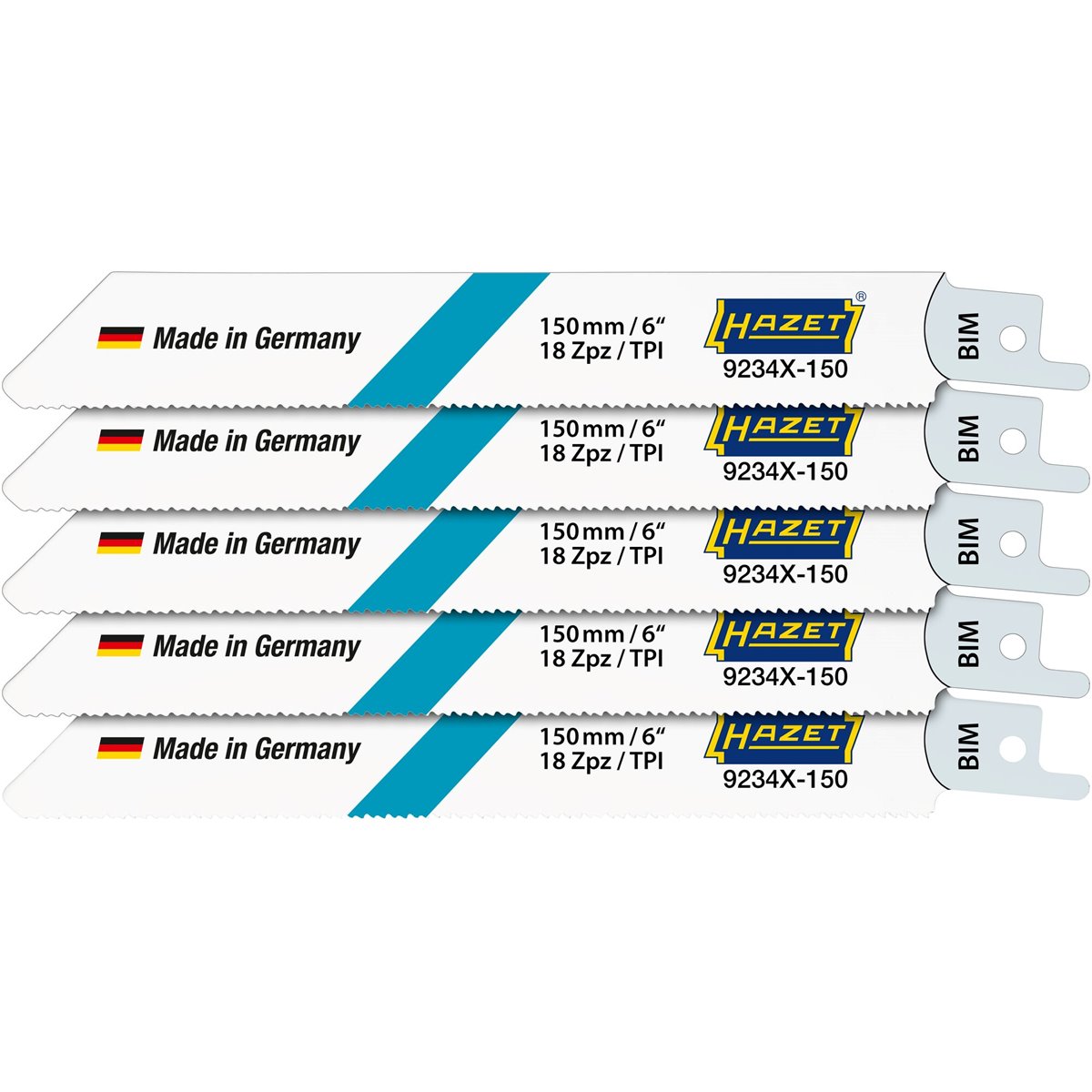 Hazet 9234X-150/5 Saw blade set, 5 pcs, steel 