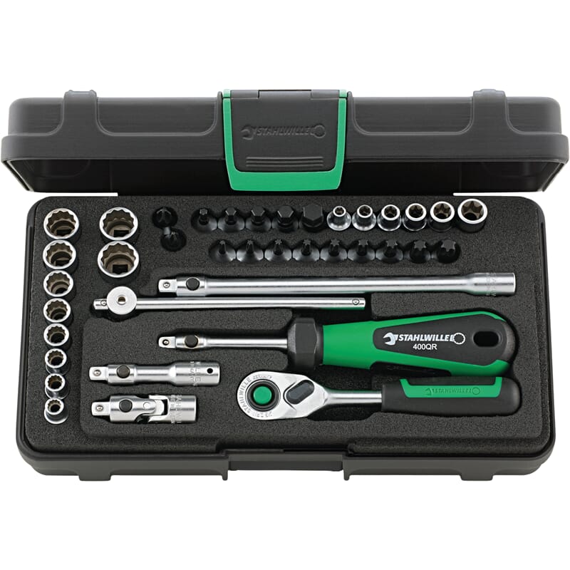 Stahlwille 40D/40TX/44KTX/32/6QR 1/4" Garnitur 38-teilig