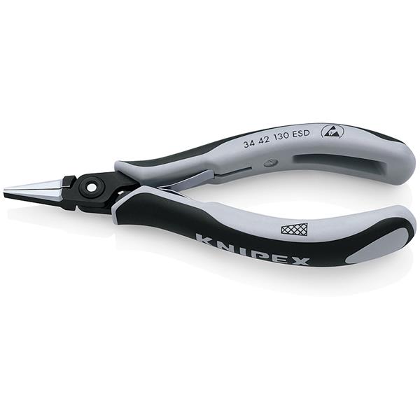 Knipex 34 42 130 ESD Praez.-Elektronikzange, flach