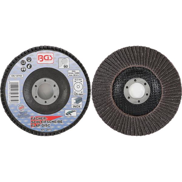 BGS 3975 Lamellenfächerscheibe Ø 125 mm, K 60 