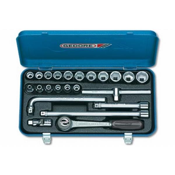 Gedore 30 HMU-3 Steckschlüssel-Satz 10 (3/8") kant 6-22 mm