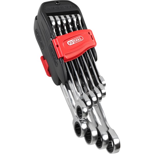 KS-Tools 503.4250 Ratschenringmaulschlüssel-Satz GEARplus 10-teilig