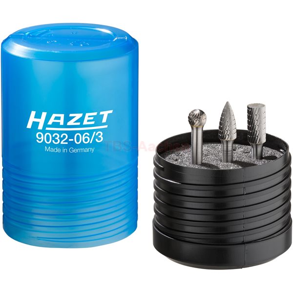 Hazet 9032-06/3 Vollhartmetall Frässtift-Satz 6 mm 5-teilig
