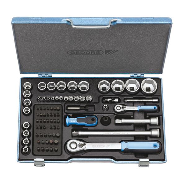 Gedore 19 V20U-20 Steckschlüssel-Satz 1/4"+1/2" -tlg