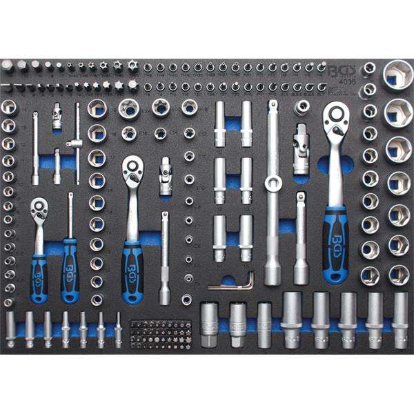 BGS 4036 Tool Tray 3/3: Socket Set, 192 pcs. 