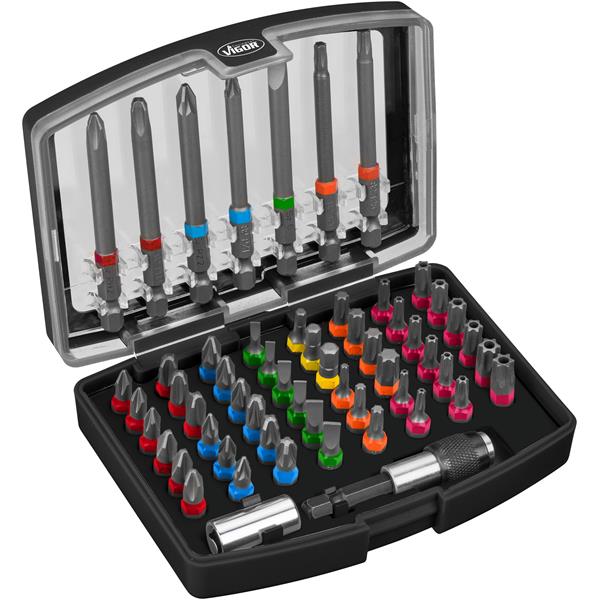 Vigor V5020 Bit-Box mit Farbcodierung, 57tlg.