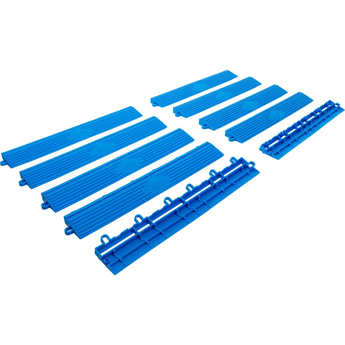 BGS 74547 Kunststoff-Fliesen-Randelement-Satz, Kli ck-System, 400 x 55 x 15 mm, 10-tlg.