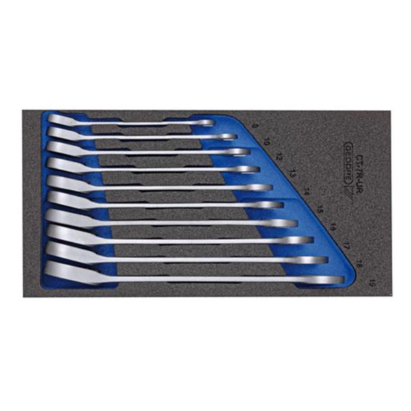 Gedore 1500 CT1-7 UR Combination ratchet spanner s et reversible in Check-Tool-Module