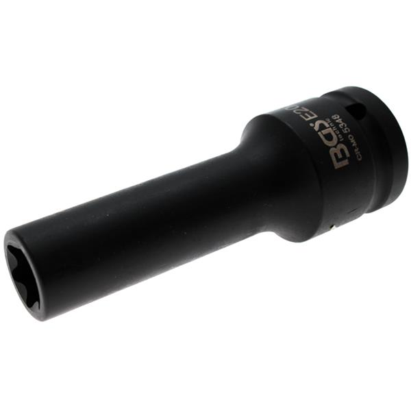 BGS 5348 Kraft-Steckschlüssel-Einsatz E-Profil, ti ef, Antrieb Innenvierkant 20 mm (3/4"), SW E20 mm