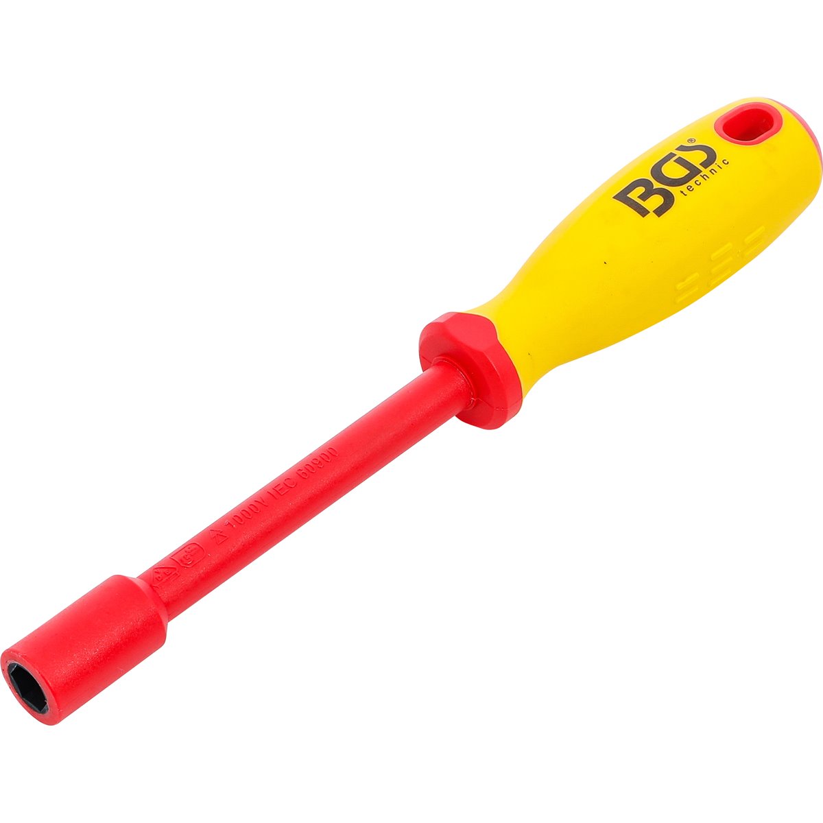 BGS 71090 VDE-Steckschlüssel-Schraubendreher, Sech skant, SW 10 mm, Klingenlänge 125 mm