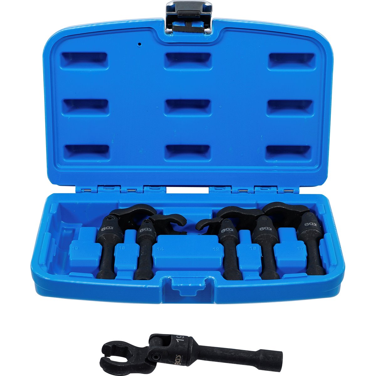 BGS 74302 Hahnenfußschlüssel-Satz, Antrieb Innenvi erkant 10 mm (3/8"), mit Gelenk, 6-tlg.