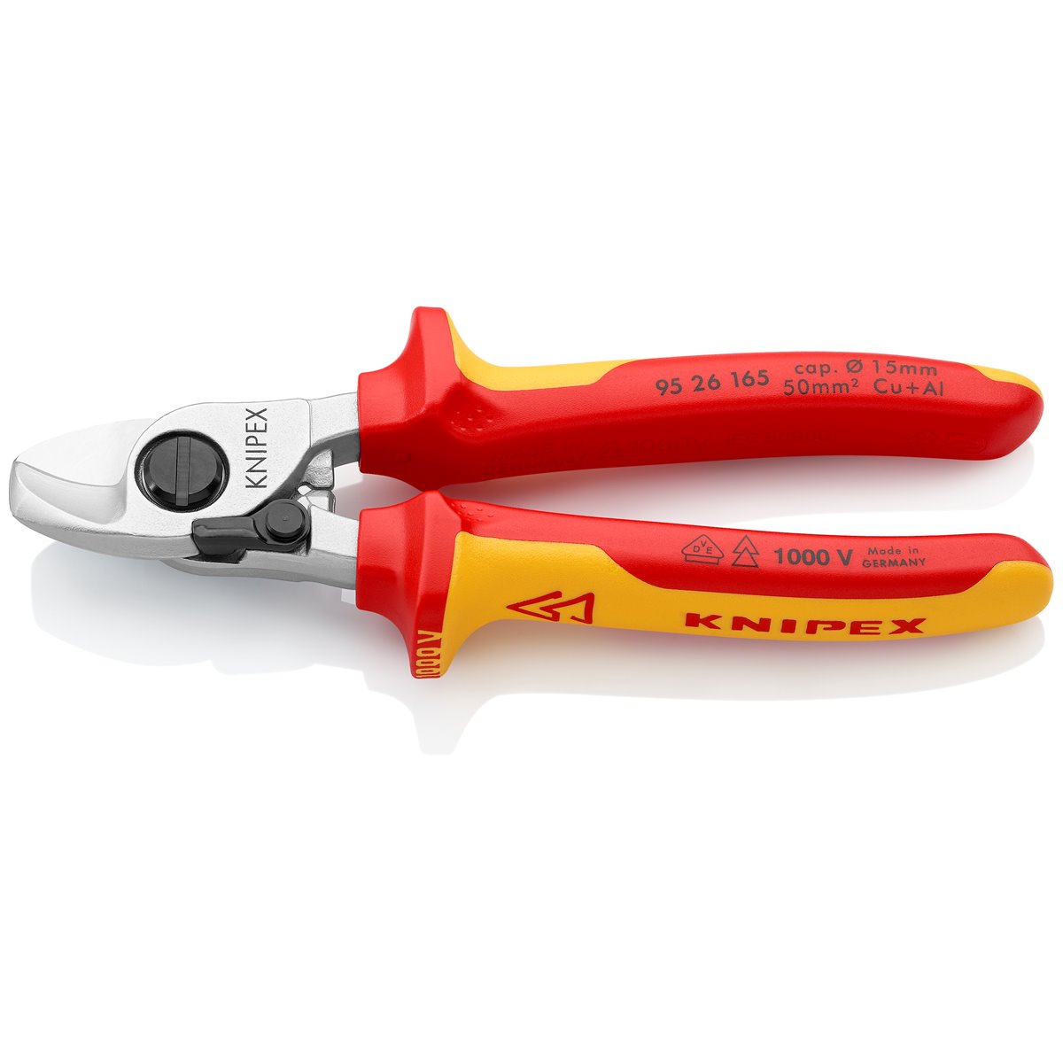Knipex 95 26 165 Kabelschere mit Öffnungsfeder 