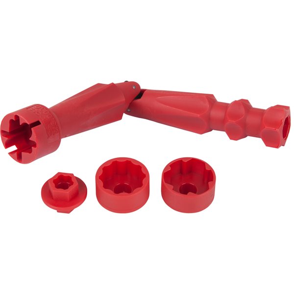 KS-Tools 123.0035 WC-Sitz-Montageschlüssel-Satz 4-tlg.