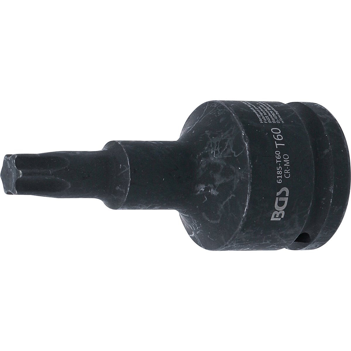 BGS 6185-T60 Kraft-Bit-Einsatz, Länge 100 mm, Antr ieb Innenvierkant 20 mm (3/4"), T-Profil (für Torx
