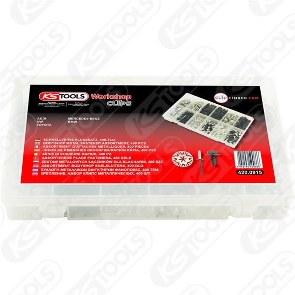 KS-Tools 420.0915 Schnellverschlusssatz, 400 Stk. 
