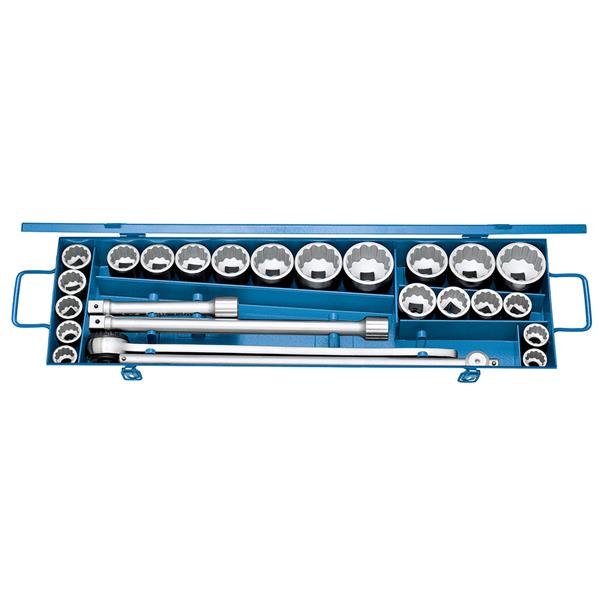Gedore D 32 EMAU-2 Steckschlüssel-Satz 20 (3/4") UD-Profil mm+ZOLL