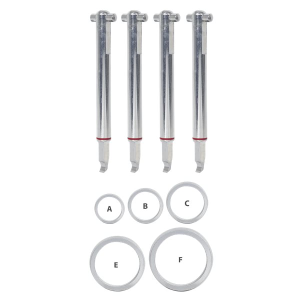 Kukko 70-021-S 4 Ersatzhaken Schmal 70-02 Mit Ring en A, B, C, E, F