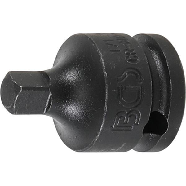 BGS 171 Kraft-Steckschlüssel-Adapter, Innenvierkan t 10 mm (3/8") - Außenvierkant 6,3 mm (1/4")