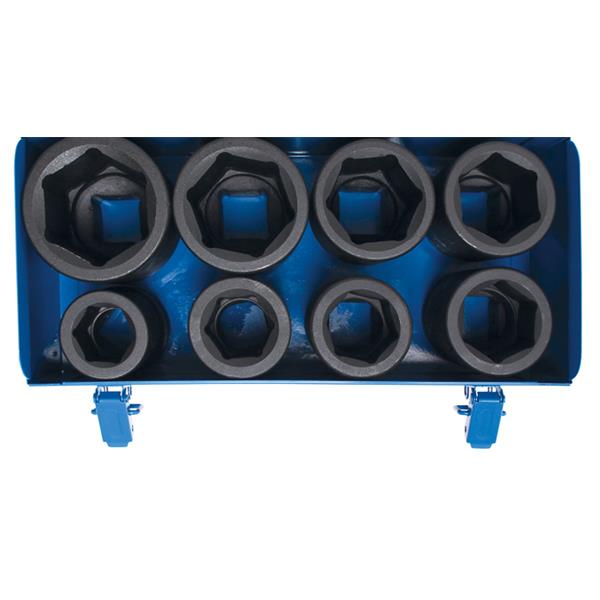 BGS 5500 Kraft-Steckschlüssel-Einsatz-Satz Sechska nt, tief, Antrieb Innenvierkant 25 mm (1"), SW 27 