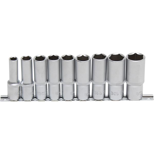 BGS 2223 Steckschlüssel-Einsatz-Satz Sechskant, ti ef, Antrieb Innenvierkant 12,5 mm (1/2"), SW 10 - 