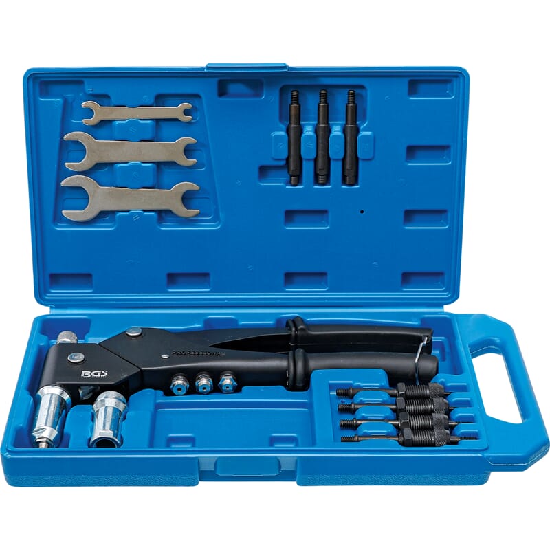 BGS 438 Riveter Set, for Standard, Nut and Stud Ri vets