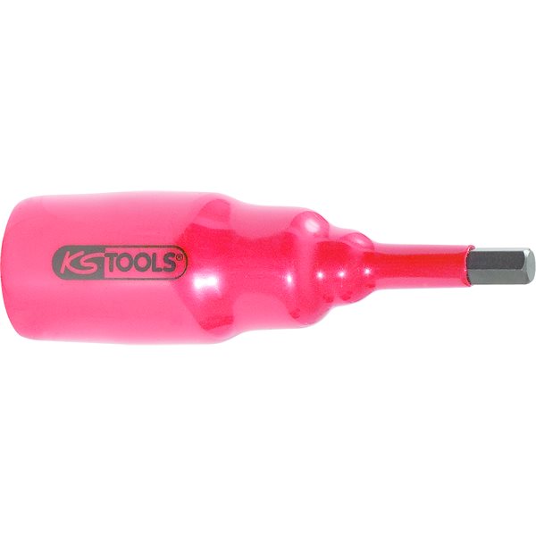 KS-Tools 117.1735 3/8" Isolierte Bit-Stecknuss I ensechskant, kurz, 4mm