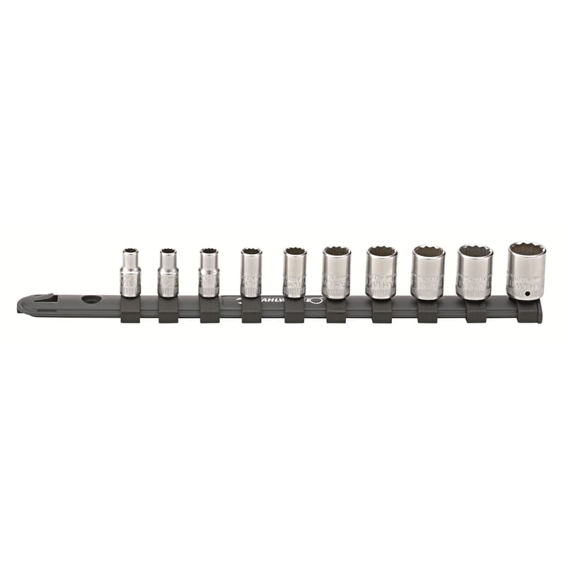 Stahlwille 12916/10-40 Steckschlüssel-Satz 1/4" mit Clip-Leiste SW 5-14 mm 10-tlg.