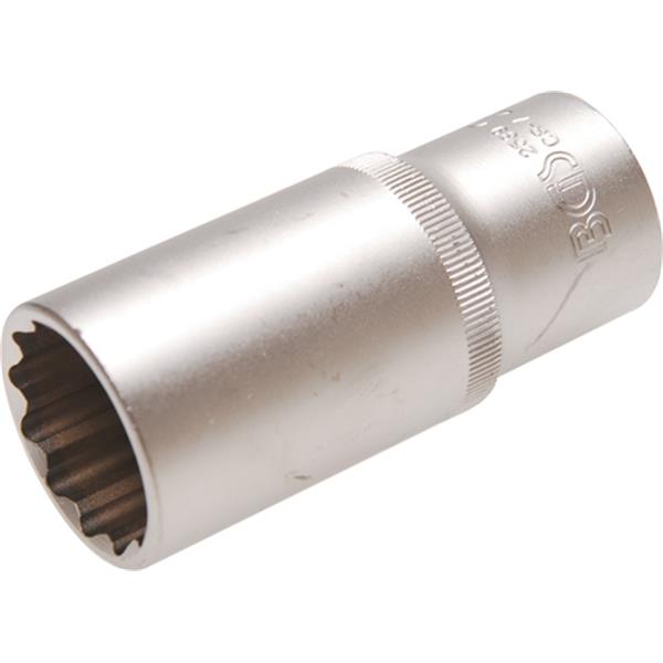 BGS 2539 Steckschlüssel-Einsatz für Diesel-Einspri tzdüsen, Antrieb Innenvierkant 12,5 mm (1/2"), SW 