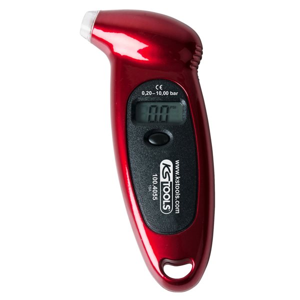 KS-Tools 100.4055 Digital tyre pressure gauge, 0.20-10.0 bar
