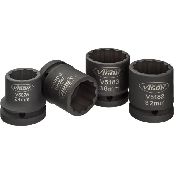 Vigor V5024 3/4" Kraft-Steckschlüssel-Einsatz-Satz