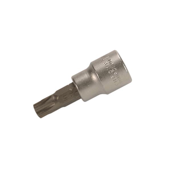 BGS 2597 Bit-Einsatz, Antrieb Innenvierkant 10 mm (3/8"), T-Profil (für Torx) mit Bohrung T45