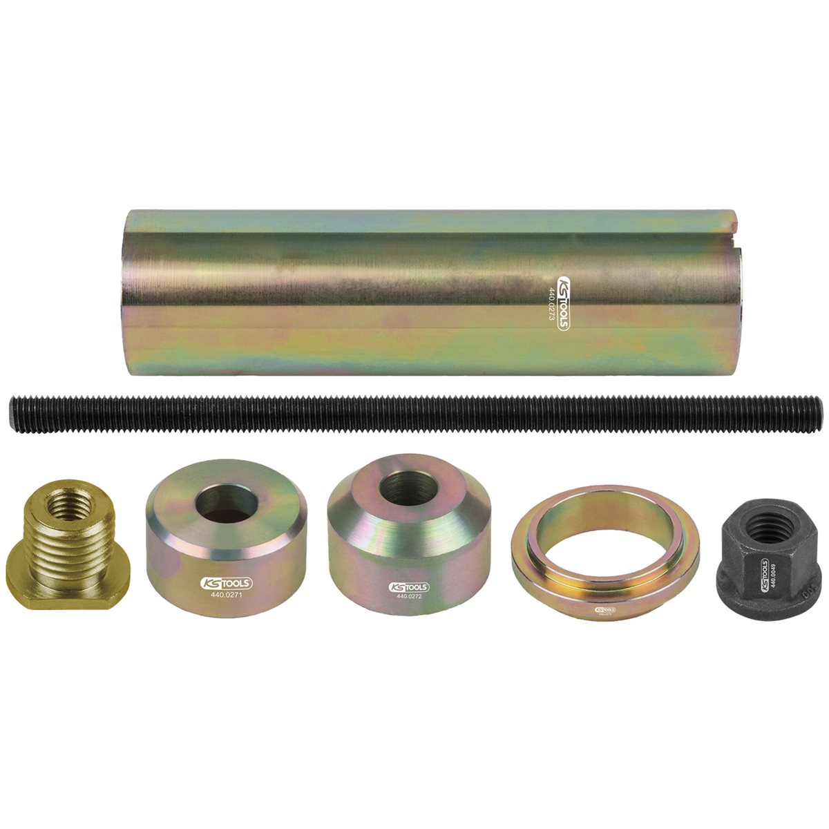 KS-Tools 440.0270 Lenkerbuchsen-Satz, 7-tlg., für Mercedes hinten