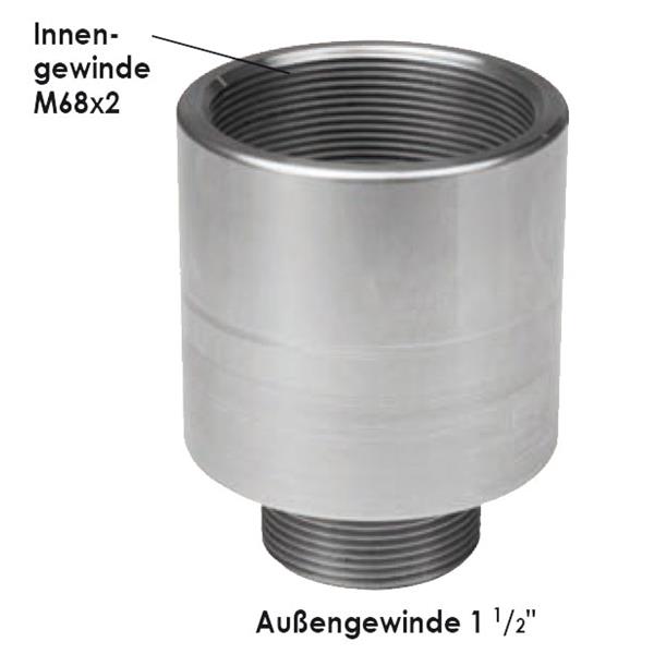 Vigor V3869 Adapter M 68x2 mm (Paschke) auf 1.1/2" nde)