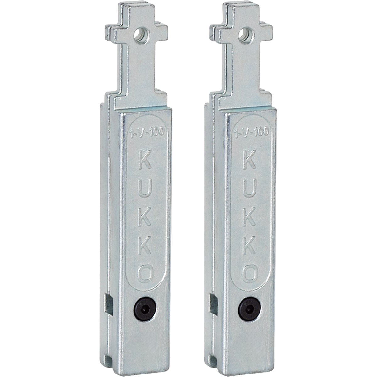 Kukko 1-V-100-P 2 Abzughaken-Verlängerungen 100 mm für Abz. 20 und 30, Gr. 1 + 10