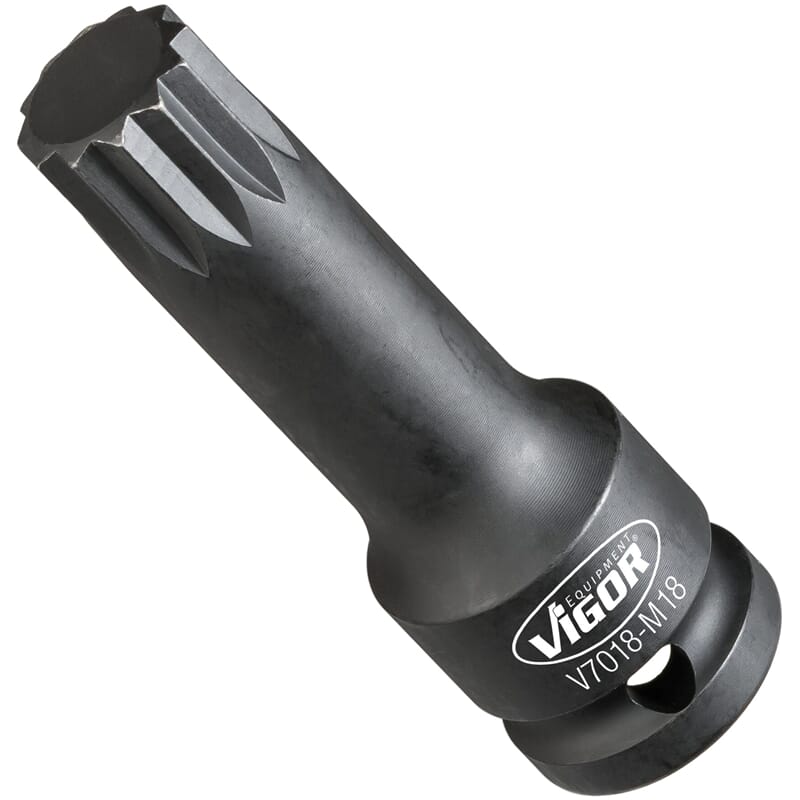 Vigor V7018-M18 1/2" Innenvielzahn-Schlagsch.Einsa tz M18