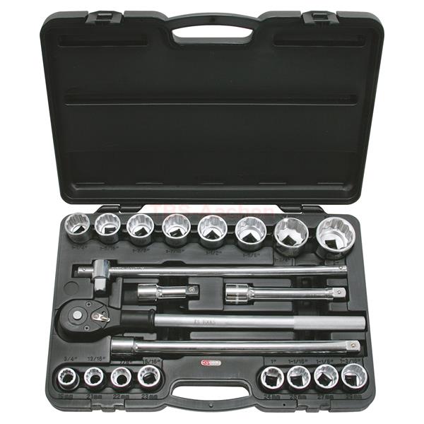 KS-Tools 911.0751 3/4" Steckschlüssel-Satz,21-tl 