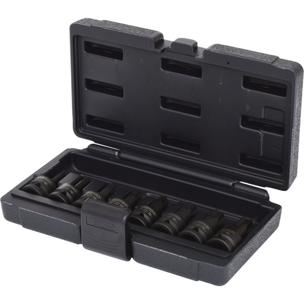 KS-Tools 515.1107 1/2" Kraft-Bit-Stecknuss-Satz , 8-tlg., T30-T80