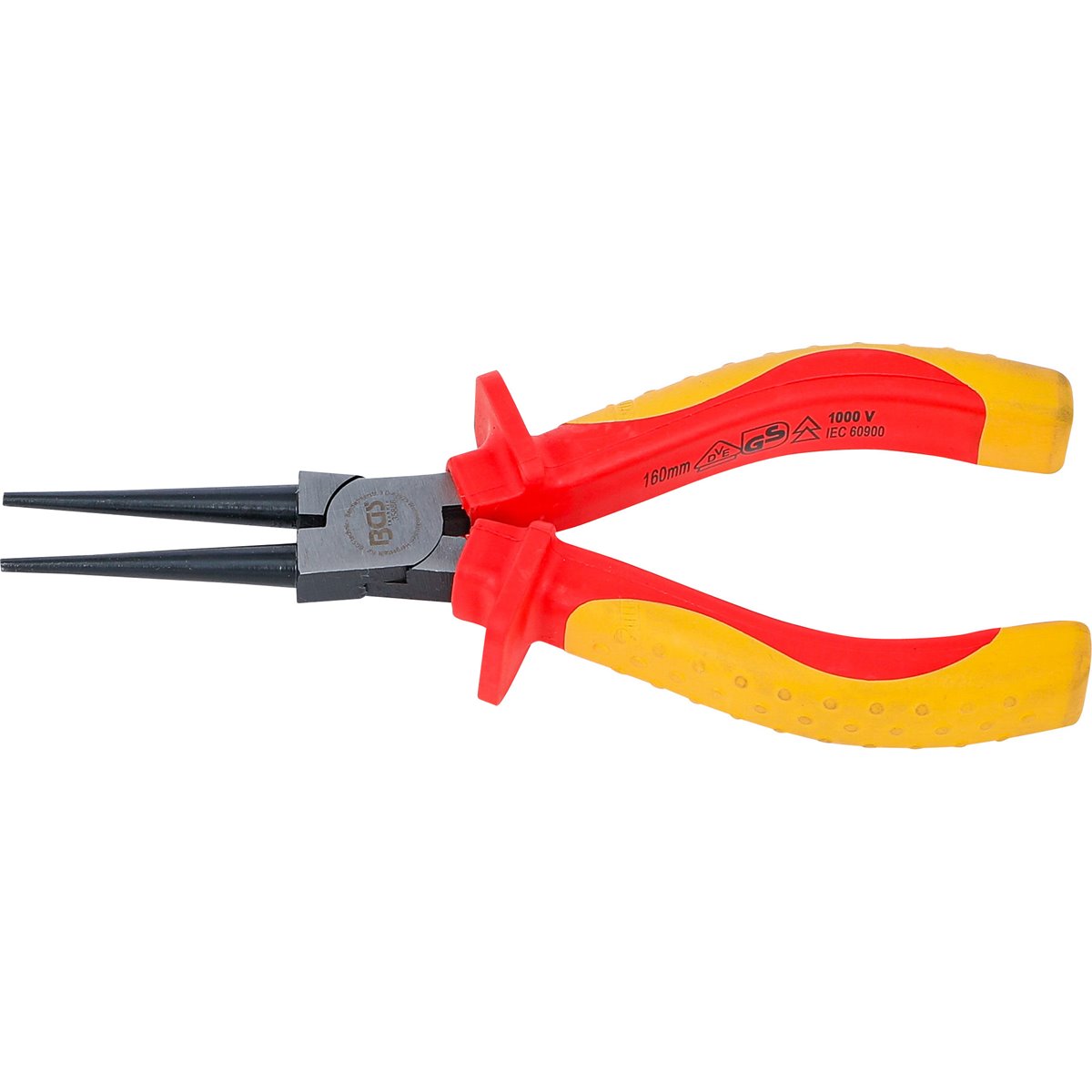 BGS 35886 VDE Round Nose Pliers, 160 mm 