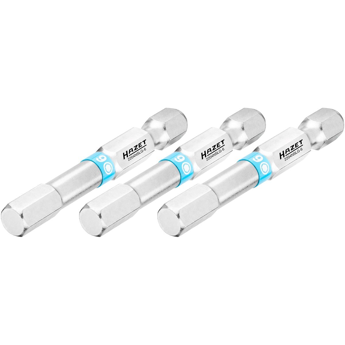 Hazet 2204NSLG-6/3 Bit set inside hex 6mm, long 
