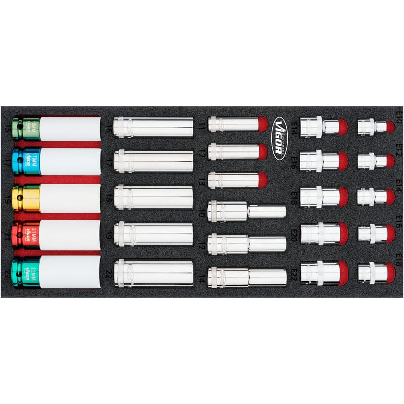 Vigor V7323 Steckschlüssel-Werkzeug Satz